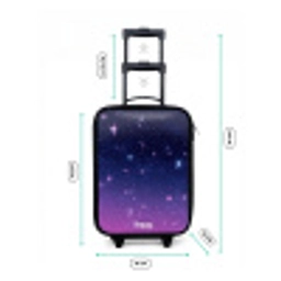 Sterren - Galaxy - Blauw - Roze Kinderkoffer - Zwart klein -productfoto_formaten