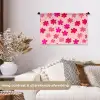 Bloemen - Patroon - Roze Wandkleed katoen klein -sfeer1
