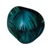 Inductie beschermer - Inductie afdekplaat - Tropical - Jungle - Bladeren - Groen Wandcirkel Organisch Aluminium middel -3d