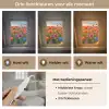 Bloemen - Klaprozen - Kleurrijk - Natuur Light Box met kabel (Tafellamp) klein -USP_lichtkleurNL