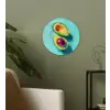 Avocado - Groen - Pit - Schaduw Wandcirkel kunststof plaat 5mm dik klein -sfeer3