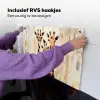 Giraffen - Cartoon - Crème Inductie beschemer met haakjes klein -ky-ophangen-nl