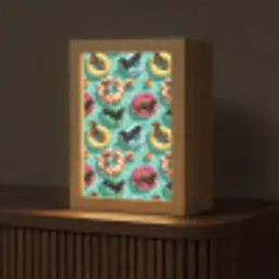 Teckels - Zwembad - Kleurrijk Light Box met kabel (Tafellamp) klein 925 -z3d_website