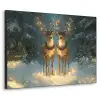 Dennensprookje - Rendier - Nacht Textielframe zwart klein -3d