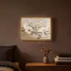 Bloemen - Natuur - Wit - Bloesem - Abstract Light Box met batterij (Wandlamp) middel -sfeer4