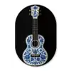 Ukelele - Delfts - Blauw - Muziek Wandcirkel Ovaal Forex klein -3d