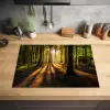 Zon - Bomen - Bos - Landschap - Natuur Inductie beschermer vinyl 3mm middel -sfeer5