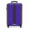 Paars blauw slangenhuid met symmetrische schubstructuur NBS - Handbagage koffer - Kinderen Unisex middel -productfoto_recht
