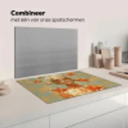 Goudvissen - Oranje - Vrouw - Blond Inductie beschermer vinyl 3mm klein -wsfeer7_website