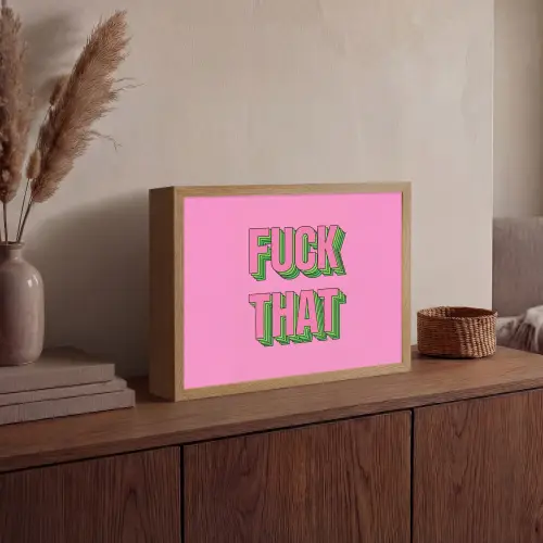 Tekst - Bold - Roze Light Box met batterij (Wandlamp) middel -sfeer2