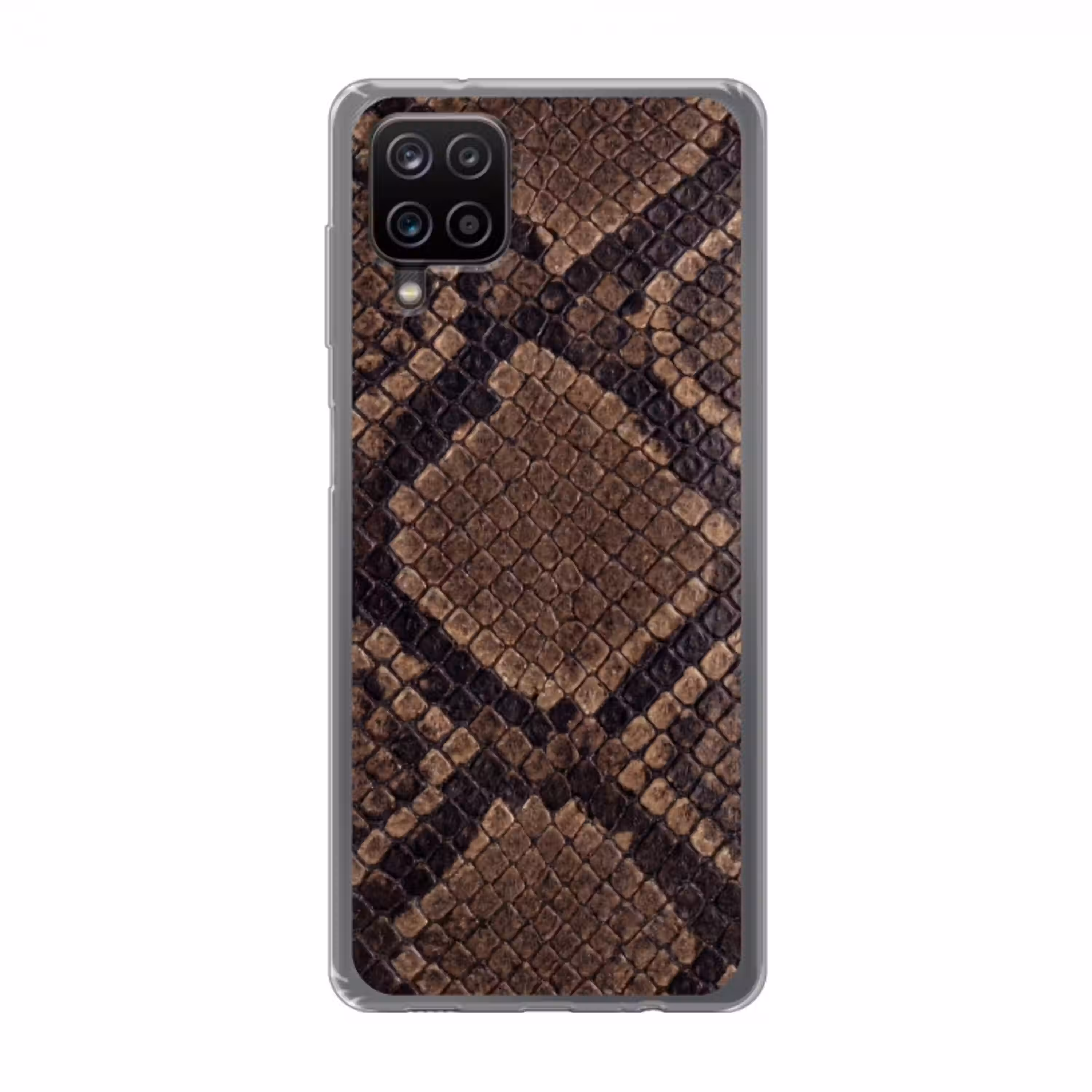 Python - Schubben - Brons Telefoonhoesje Samsung Galaxy A12 klein -3d