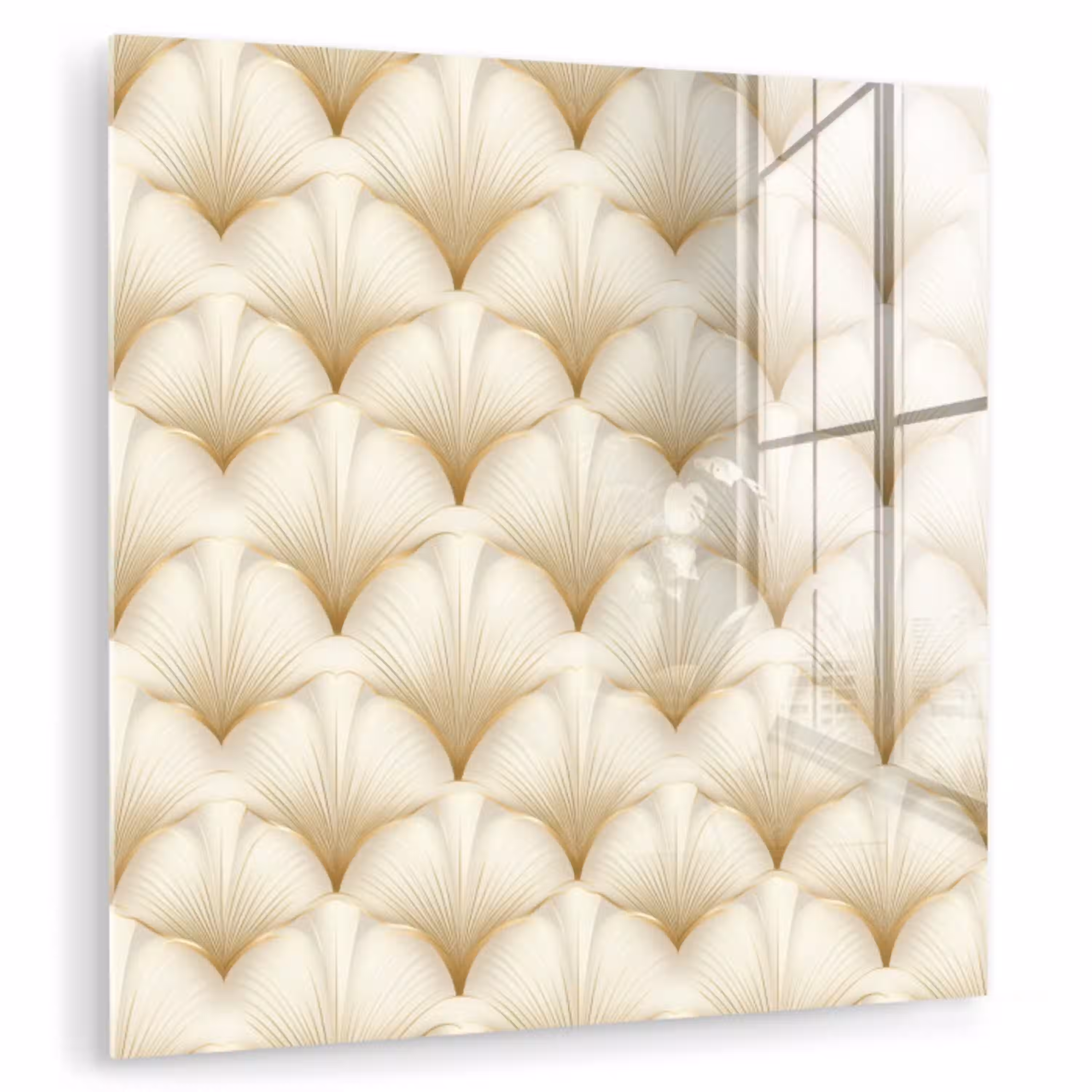 Waaier - Motief -  Goud plexiglas 5mm klein 11 -zzzproduct_nieuw