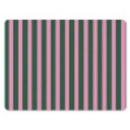 Verticale strepen - Groen - Roze muismat rubber klein 262 -3d