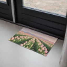 Tulpen - Landschap - Roze Deurmat klein -sfeer2