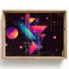 Driehoeken - Cirkels - Abstract - Sterren Dienblad Rechthoek middel -z3d_shopping