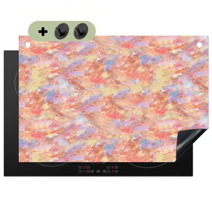 Abstract - Multi - Kleur - Verf Inductie beschemer met haakjes klein 777 -3d