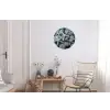Zeesterren - Stenen - Wit Wandcirkel aluminium klein -woonkamer