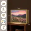Bloemen - Bergen - Landschap - Nacht - Lucht - Roze Light Box met batterij (Wandlamp) middel -USP_websiteoverzichtNL