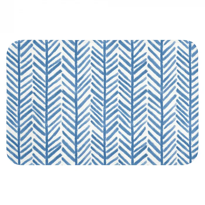 Patroon - Streep - Blauw WCmat klein 1009 -3d