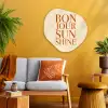 Oranje - Quote - Sun Wandcirkel Organisch Plexiglas middel -sfeer4