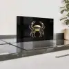 Goud - Krab - Dieren - Zwart Spatscherm Aluminium klein -zzproduct_nieuw