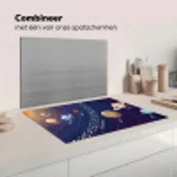 Planetenstelsel - Ruimte - Illustratie Inductie beschermer vinyl 3mm klein -wsfeer7_website