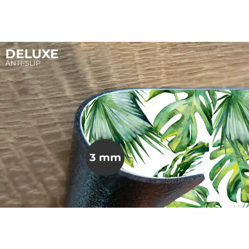 Monstera - Palmblad - Jungle - Tropisch Placemat vinyl groot -closeup
