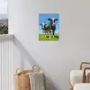 Koeien op een zonnige dag in de wei tuinposter los doek klein -sfeer8
