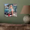 Auto - Vrouw - Groen aluminium wit klein -sfeer2