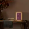Bloemen - Patroon - Bordeauxrood Light Box met kabel (Tafellamp) klein 925 -sfeer4