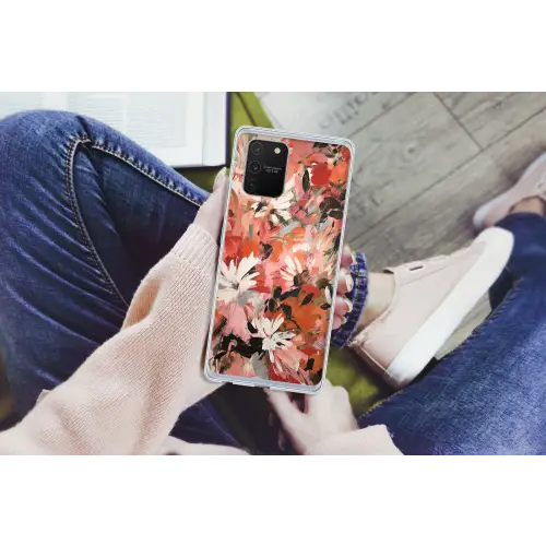 Bloemen - Kunst - Abstract - Verf Telefoonhoesje Samsung Galaxy S10 Lite klein -handS10Lite
