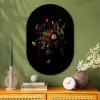 Bloemen - Bessen - Klassiek Wandcirkel Ovaal Glas middel -sfeer2
