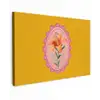 Lelie - Oranje - Lijst - Ovaal canvas 2cm klein -z3d