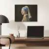 Meisje met de parel - Schilderij - Oude meesters - Vermeer PET vilt klein -sfeer5