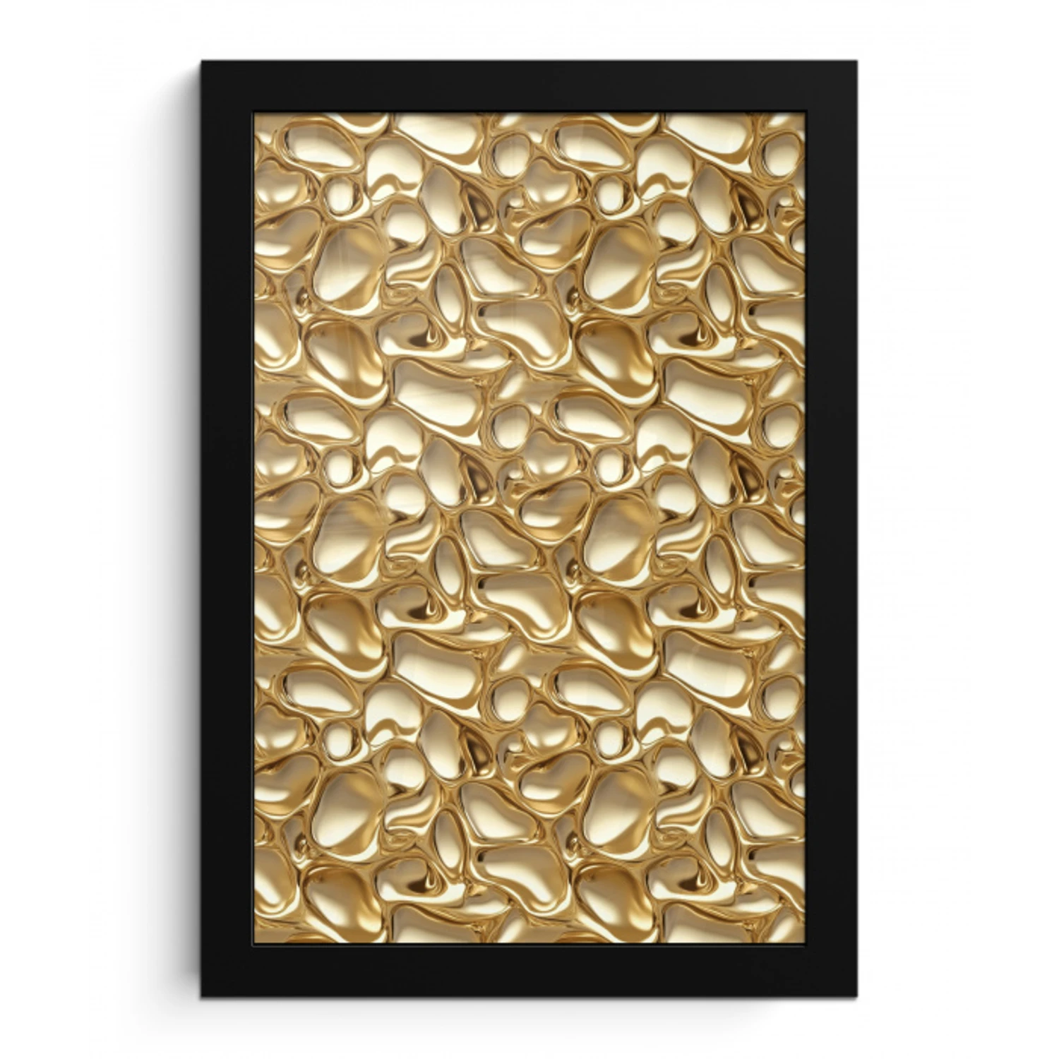 Abstract - Modern - Goud fotolijst zwart zonder passe partout klein 224 -3d
