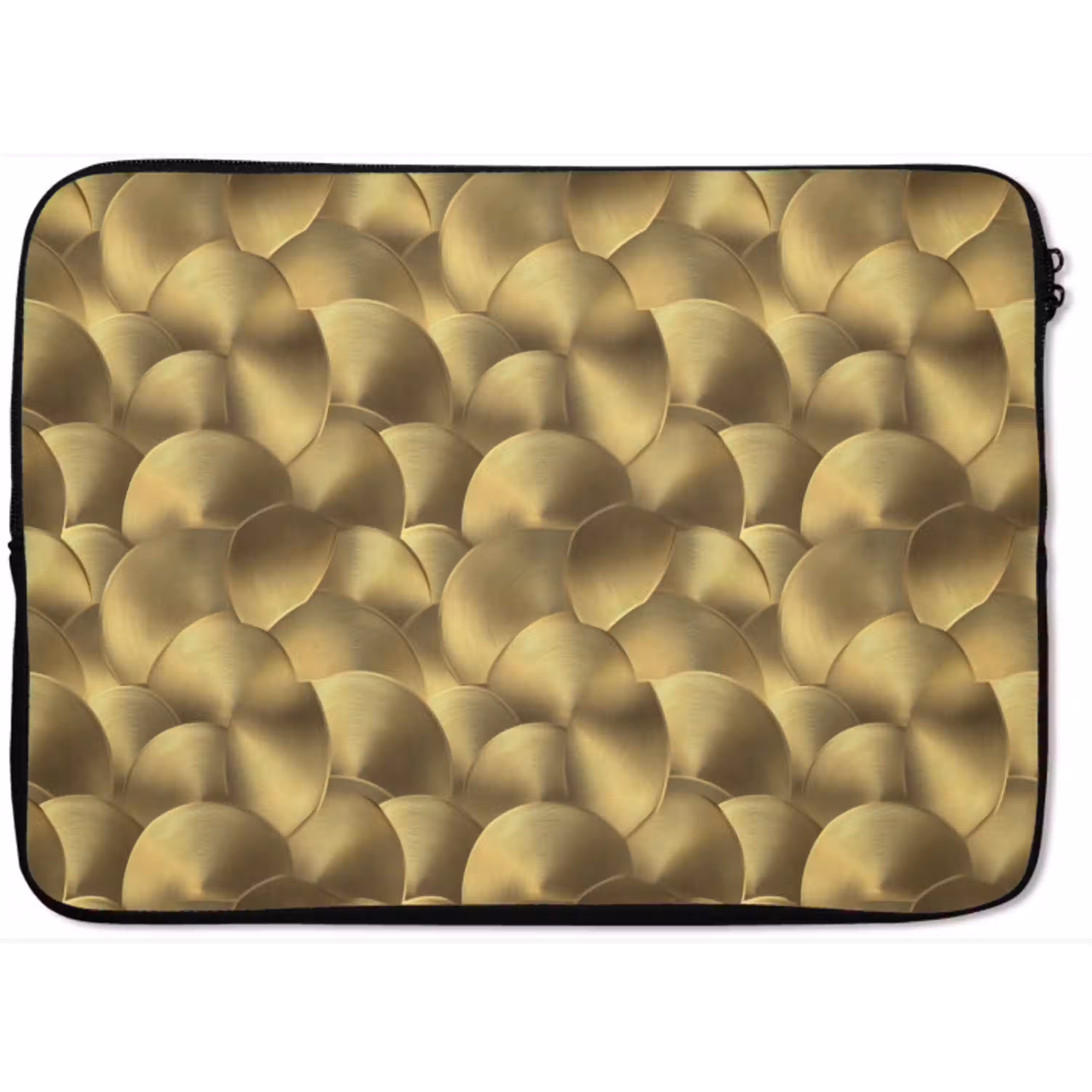 Modern - Cirkel - Goud laptophoes neopreen klein 279 -zkaufland3dotto