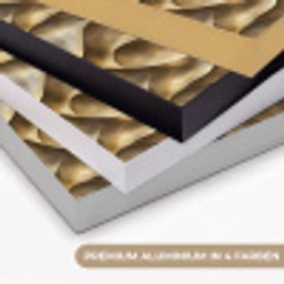 Abstract - Antiek - Goud Textielframe zwart klein 947 -USP_kleurenDE