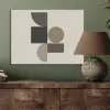 Aardetinten - Abstracte compositie - Eenvoudige vormen PET vilt klein -sfeer2