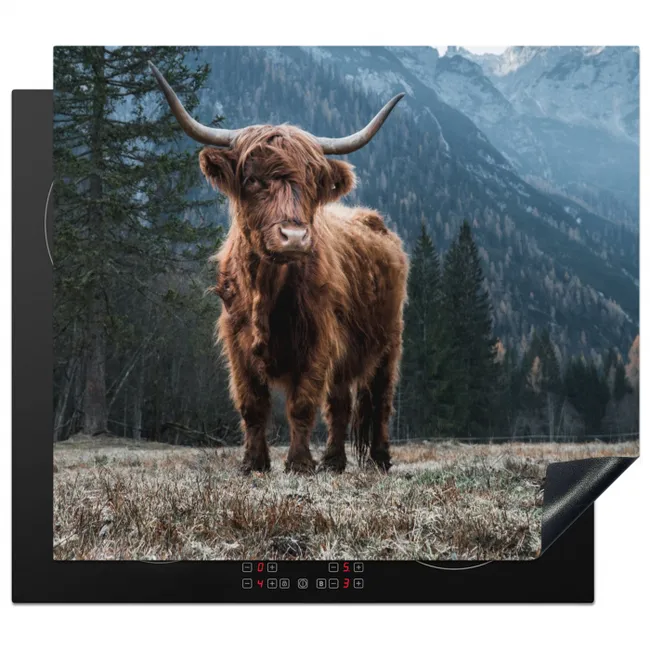 Bergbewoner bij Schemering Inductie beschermer vinyl 3mm middel -3d