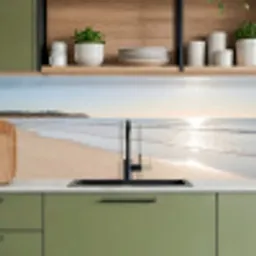 Zee - Zon - Zand keuken achterwand 2 middel -sfeer3