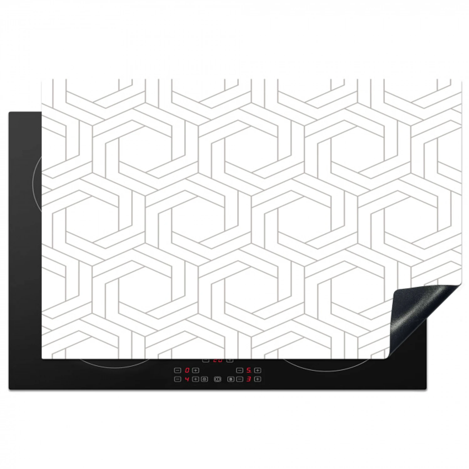 Design - Geometrie - Patronen - Abstract Inductie beschermer vinyl 3mm klein 276 -3d