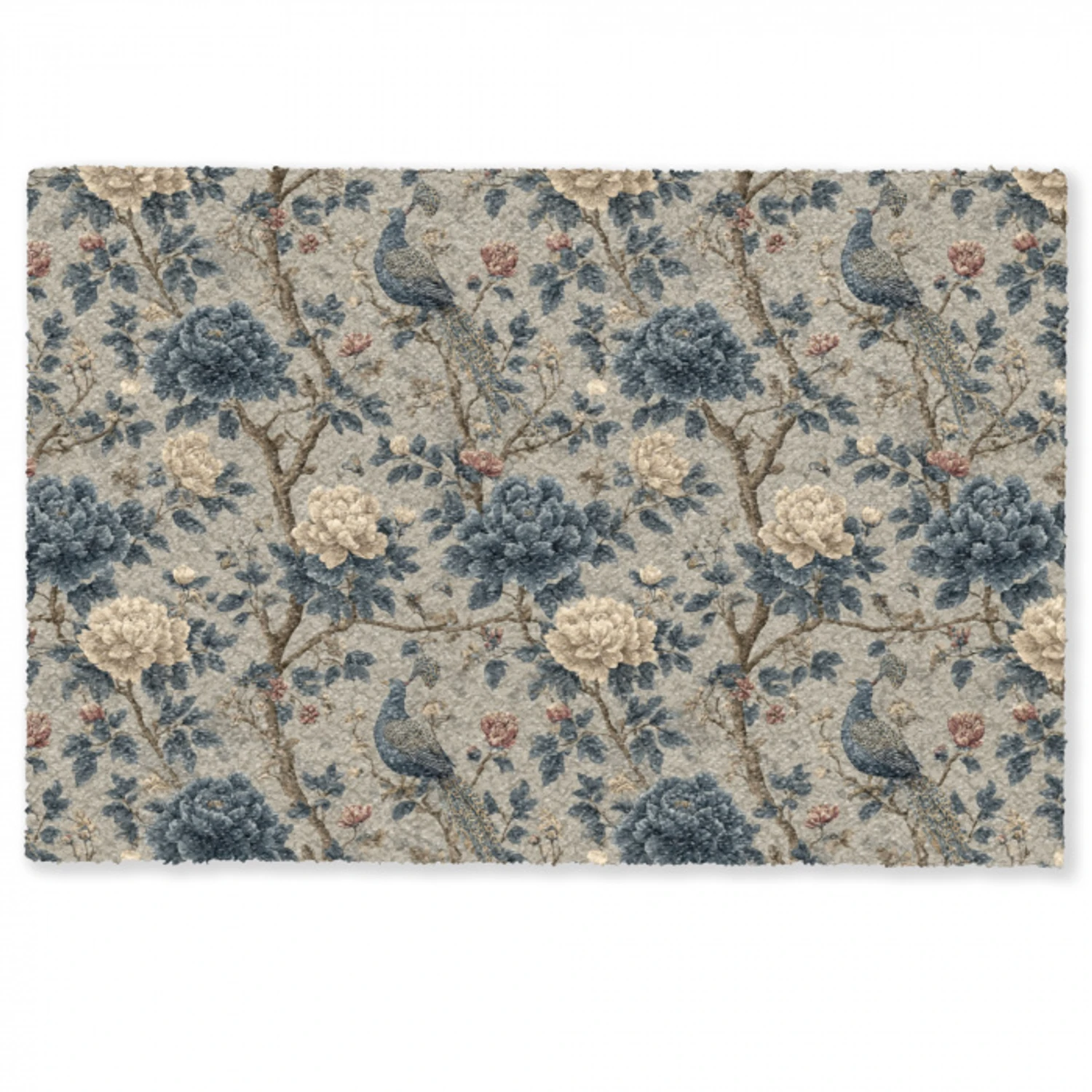 Pauw - Bloemen - Blauw Deurmat klein 898 -zkaufland3d