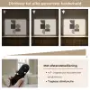 Aardetinten - Abstracte compositie - Eenvoudige vormen Light Box met batterij (Wandlamp) middel -USP_dimbaarNL