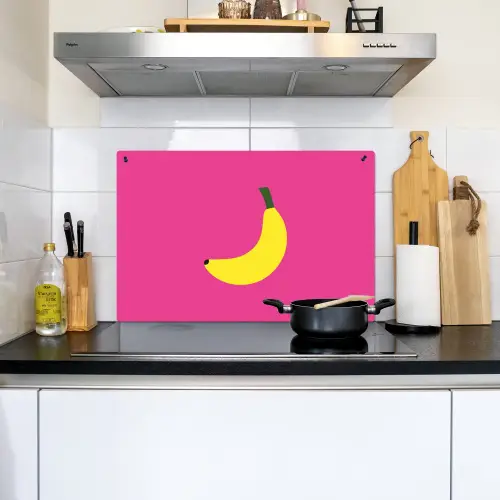 Banaan - Geel - Fruit Inductie beschemer met haakjes klein -sfeer2