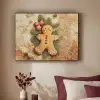 Kerstmis - Koekje - Poppetje - Speculaas Textielframe zwart klein -sfeer1