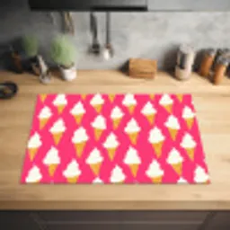 Softijs - Horentje - Roze Inductie beschermer vinyl 3mm klein 276 -sfeer5