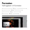 Vrouw - Zwart - Bessen - Bramen - Appels Muismat XXL klein -sfeer5