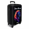Zijaanzicht van een paard met vurige manen NBS - Handbagage koffer - Kinderen Unisex middel -productfoto_3d