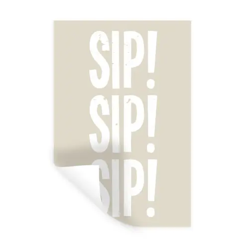 Vintage - Decoratie - Japandi - Wit Muursticker klein -3d