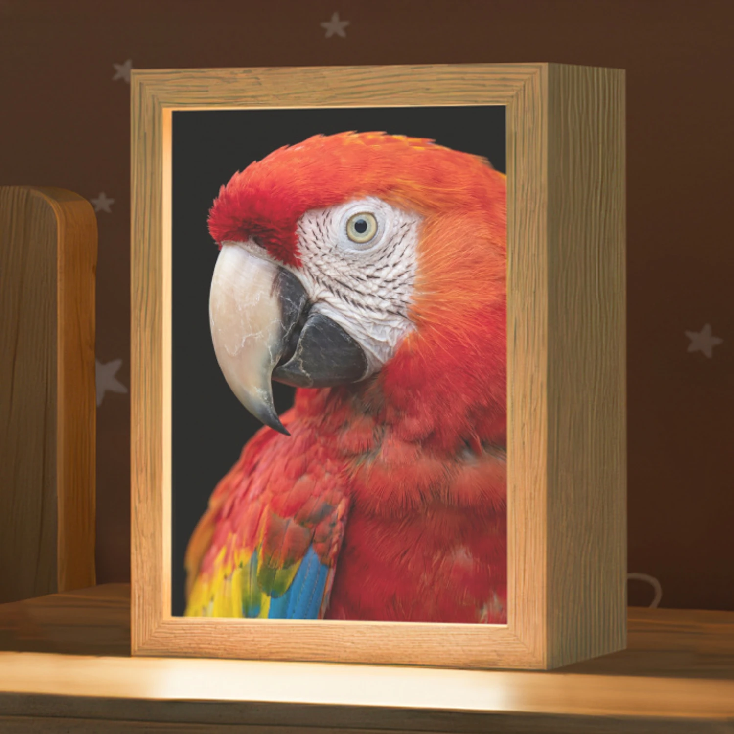 Ara - Portret - Rood Light Box met kabel (Kinderlampje) klein -zzz_3d_website